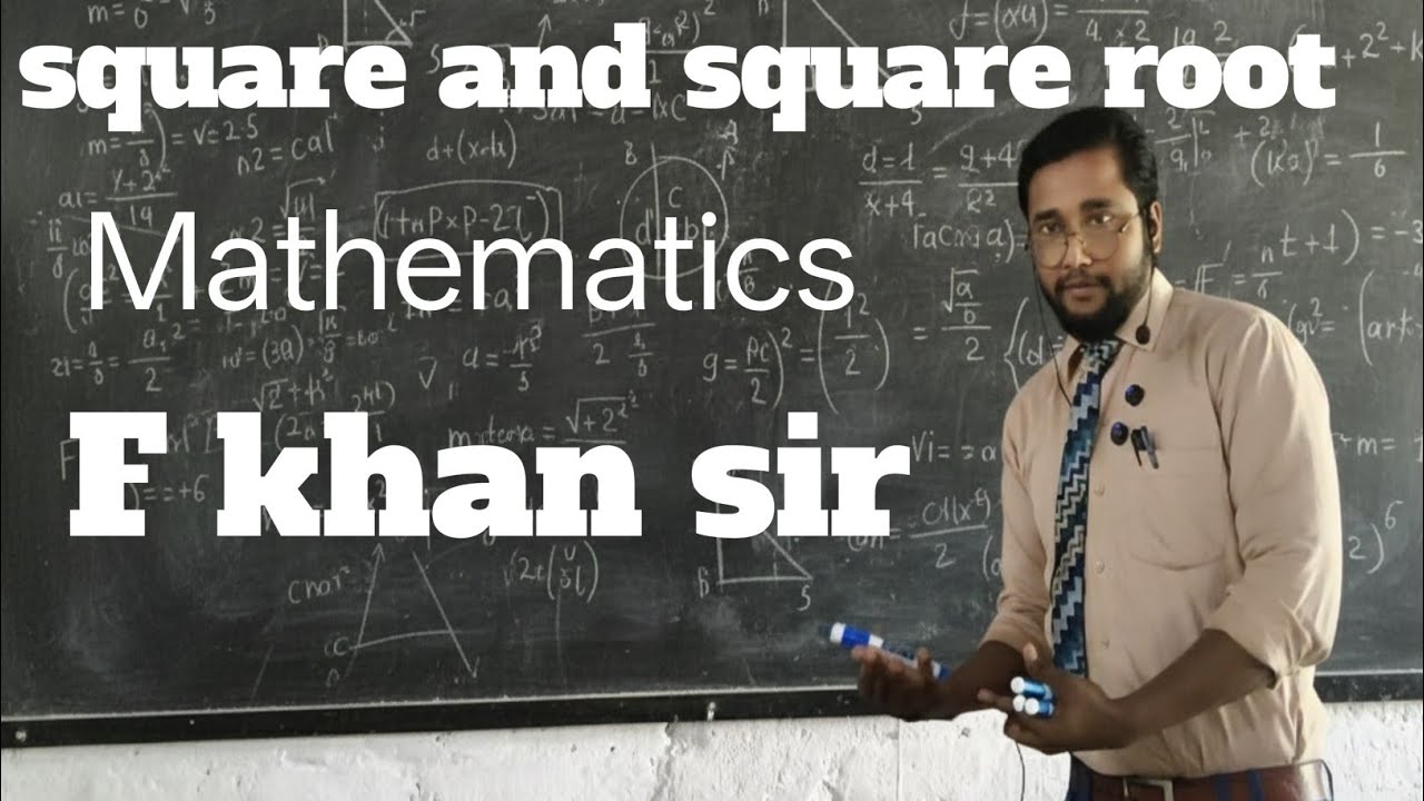 Square and square root #F khan sir #mathematics