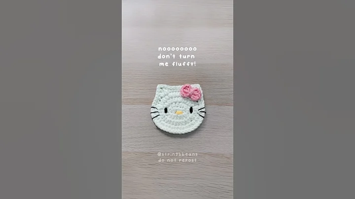 nooo don’t turn me fluffy part 3 (into a hat audio) hello kitty version #crochet #tiktokaudios