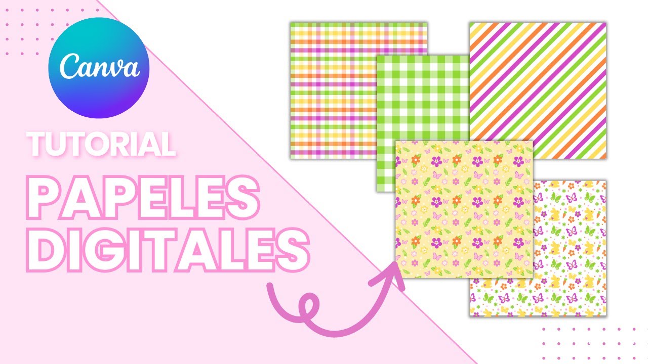 Cómo Diseñar PAPELES DIGITALES en Canva | ¡Crea y Vende Tus Propios Diseños!