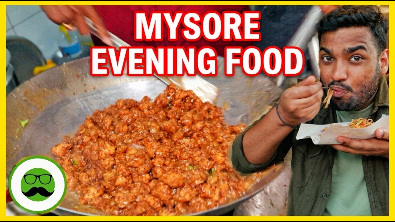 Mysore Evening Food | Amruth Gobi Centre, Kings Coffee, Holige Mane & More | Veggie Paaji Mysuru EP4