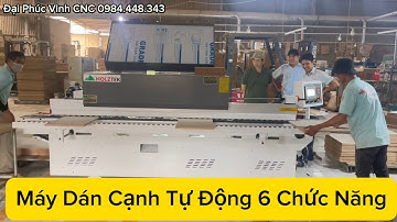 Máy Dán Cạnh Tự Động, Máy Dán Chỉ Tự Động 6 Chức Năng PRO-610S Holztek.