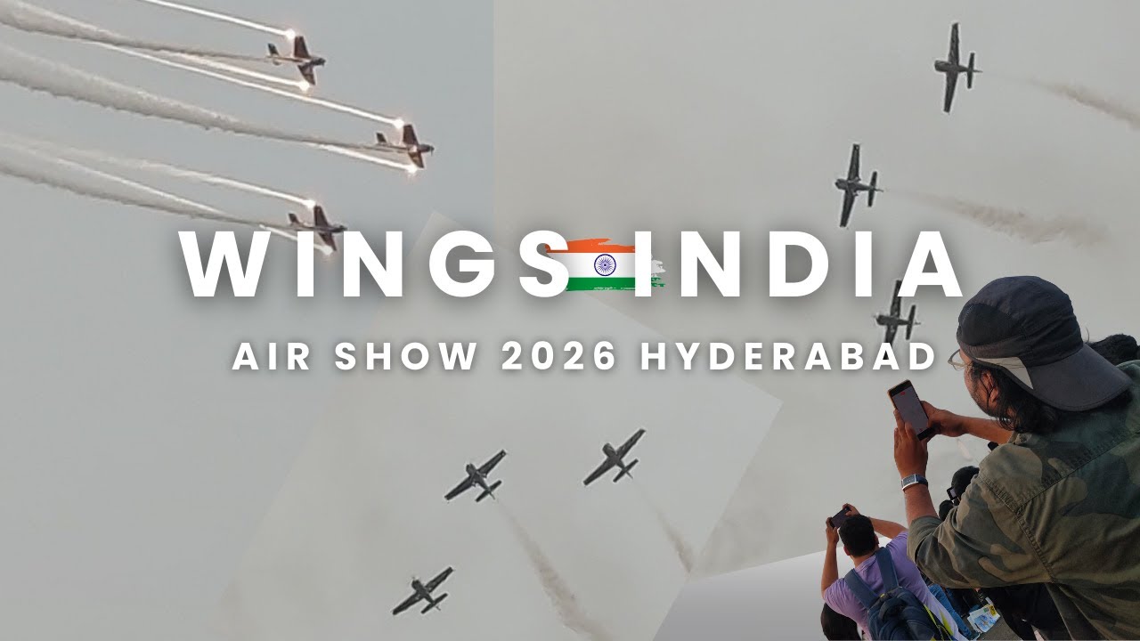Wings India 2026 Airshow at Begumpet | Surya Kiran Aerobatics | Hyderabad