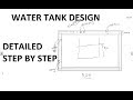 [Eng/Hindi] RCC DESIGN OF RECTANGULAR WATER TANK | WSM | Detailed steps | Mumbai University