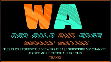 [Part - 5] Create Second Edge RGB GOLD in Resolume Wire - By @VjAvesh