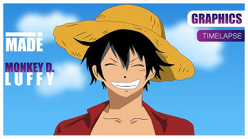 Monkey D. Luffy Speed Art | Illustrator Artwork | Sketch to Digital Art | Graphic Design