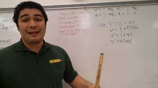 Mr Achiu Kinematic Equation 3 and 4 Example Problem