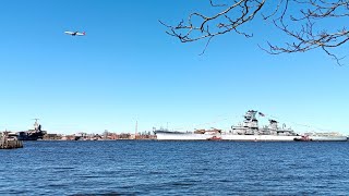 Battleship USS New Jersey BB-62 Move To Drydock 2024