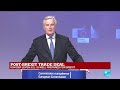 REPLAY: EU's Barnier says Brexit deal a relief, "clock no longer ticking"