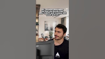 REVELADO: A PARÓDIA do ESTAGIÁRIO que TRANSFORMA PDF em EXCEL para o CHEFE RICO! #excel #dicas