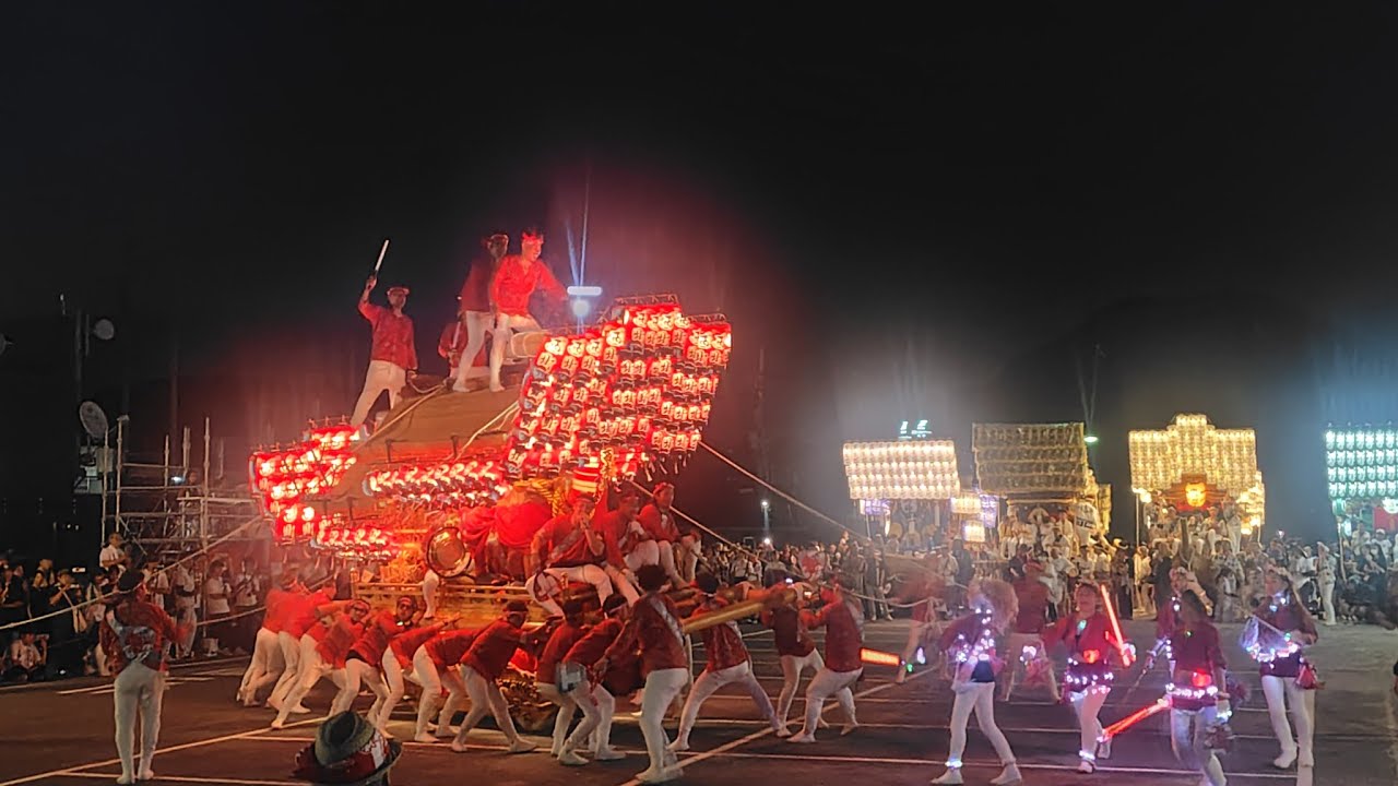 令和七年太子町山田だんじり祭り科長神社例祭 宵宮 役場パレード 西町