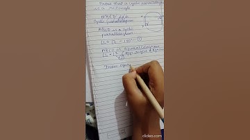 Prove that the cyclic parallelogram is a rectangle.. easy way 9th maths circles..