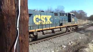 #17936 CSX M405 Loaded Trash train aka Stinky and with great crew