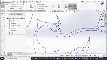 Solidworks tutorial - exporting an illustrator file into solid works part 1