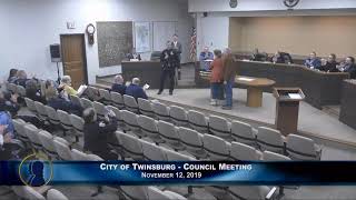 City of Twinsburg Council Meeting   November 12, 2019