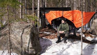 🌿 UNE NUIT EN TENTE HAMAC AU PRINTEMPS 🌙 // Camping Solo en Nature Sauvage 🏕️