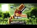 Sobreviví 100 DÍAS en un MUNDO PREHISTÓRICO de DINOSAURIOS en MINECRAFT