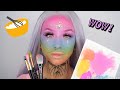 DIY - EYESHADOW INTO FACEPAINT?! 🎨