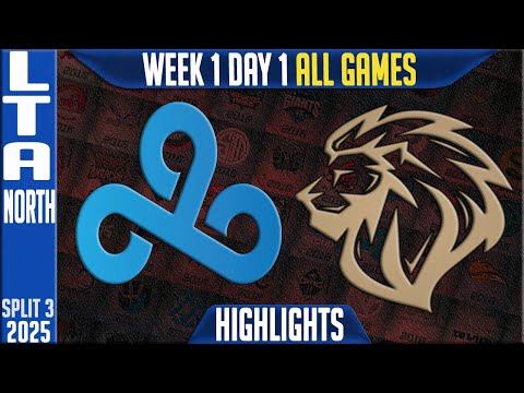 C9 vs LYON Highlights ALL GAMES | LTA North 2025 Split 3 W1D1 | Cloud9 vs LYON