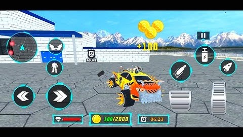 Mechanical Excavator Robot Game - Flying Transformer - Android Gameplay