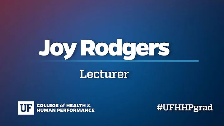 Joy Rodgers - Celebrating the #UFHHPgrad Class of ...