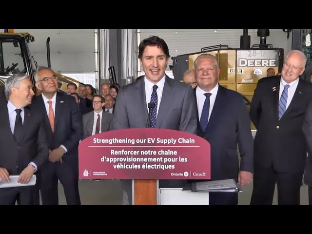 CAUGHT ON CAMERA: Asked about low poll numbers, Trudeau attacks Alberta's oil and gas sector class=