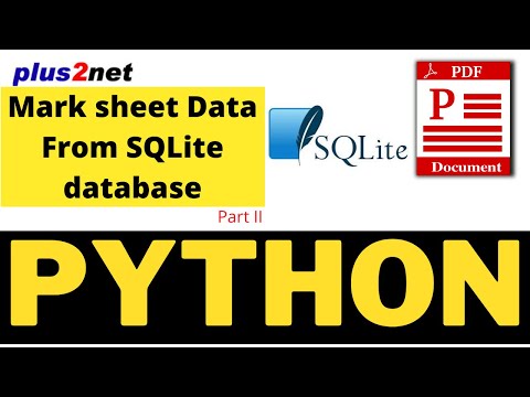Generate PDF Mark sheet of students using data from SQLite or MySQL  table using Python Reportlab