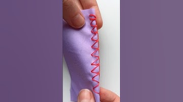 Hand-sewing: overlock stitch tutorial #handsewing #sewingtutorial