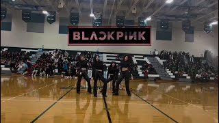[KPOP IN SCHOOL] BLACKPINK 'Pink Venom' & 'Shut Down' @ HGHS Winter Pep Rally #kpopdancecover