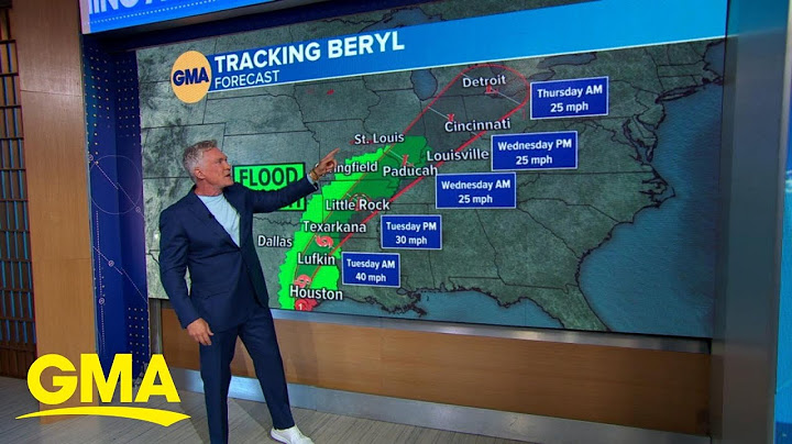 Tracking Hurricane Beryl after making landfall in US