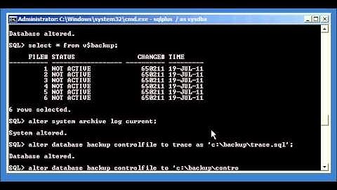 Oracle DBA Justin - How to perform a partial database restore