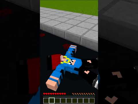 Minecraft'ta Hasana Arabayla Çarptım !! #shorts