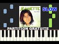 SLOW piano tutorial &quot;SOY REBELDE&quot; by Jeanette, 1971, with free sheet music (pdf)