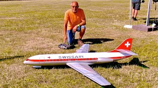 Awesome Electric Rc Scale Model Airliner / Se-210 Sud Aviation Caravelle / Flight Demonstration !!!