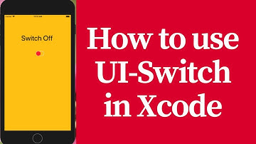 how to use uiswitch in xcode using (swift)