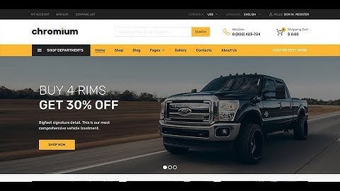 Chromium WordPress Auto Parts Theme Demo Data Installation
