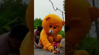 Teddy is fainted in public plece?  best comedy in teddy fireworks prank gone worng. viral trending