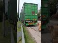 tarik treller tersangkut yg penuh muatan guna backhoe je😱 #shorts