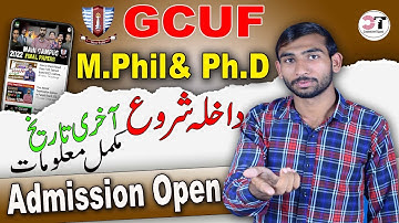 Admission Open GC University Faisalabad M.Phil and Ph.D | MS/M.Phil ,Ph.D Admission Open GCUF 2022