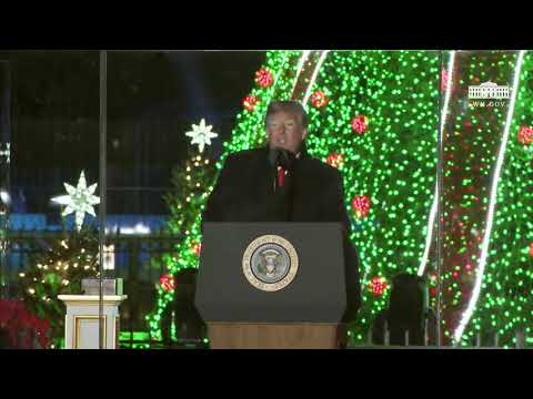 President Trump and the First Lady Participate in the National Christmas Tree Lighting Ceremony