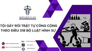 TỘI GÂY RỐI TRẬT TỰ CÔNG CỘNG THEO ĐIỀU 318 BỘ LUẬT HÌNH SỰ