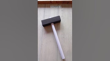 HAMMER ORIGAMI TUTORIAL| HOW TO MAKE A PAPER HAMMER CRAFT STEP BY STEP FOLDING| THOR HAMMER ORIGAMI