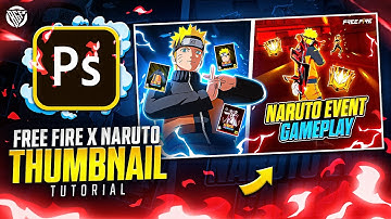 Make Awesome Free Fire X Naruto Thumbnail | Photoshop Tutorial | BOSS GFX