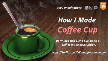 Coffee Cup In Blender #blender #3d #cup #coffee #photorealism #animation
