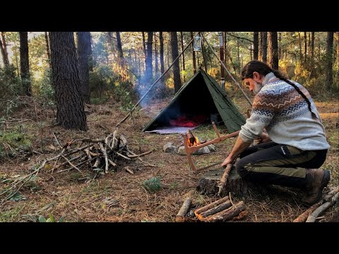 Bozhane Köyü Beykoz Ücretsiz Kamp Alanı (Bozhane - Göllü )- Lavvu Hot Tent - Lavvu Bushcraft Camping