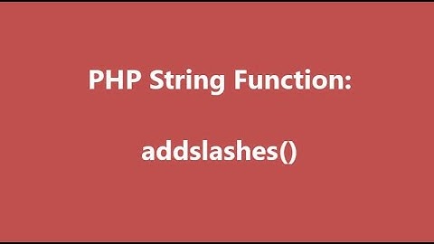 String Function in PHP - addslashes  | PHP String Function | Knowledge Thrusters