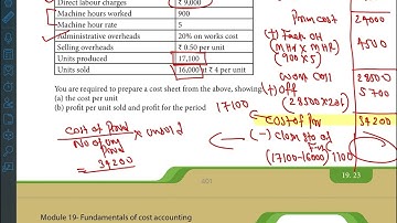 P-11-DP-16 Cost sheet problems 