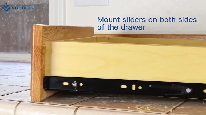 VADANIA Push to open drawer slides #VF1245 installation manual