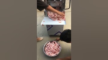 Meat roll cutting machine,frozen beef pork mutton meat slicer meat rolls automatic type,1-4 rows.