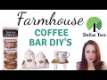 Dollar Tree DIY'S ~ Coffee bar decor ideas ~ Coffee station DIY