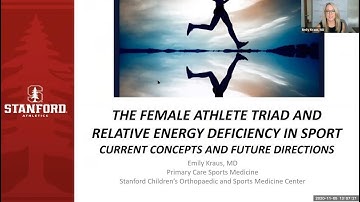 The Female Athlete Triad and RED-S in Sport | National Fellow Online Lecture Series